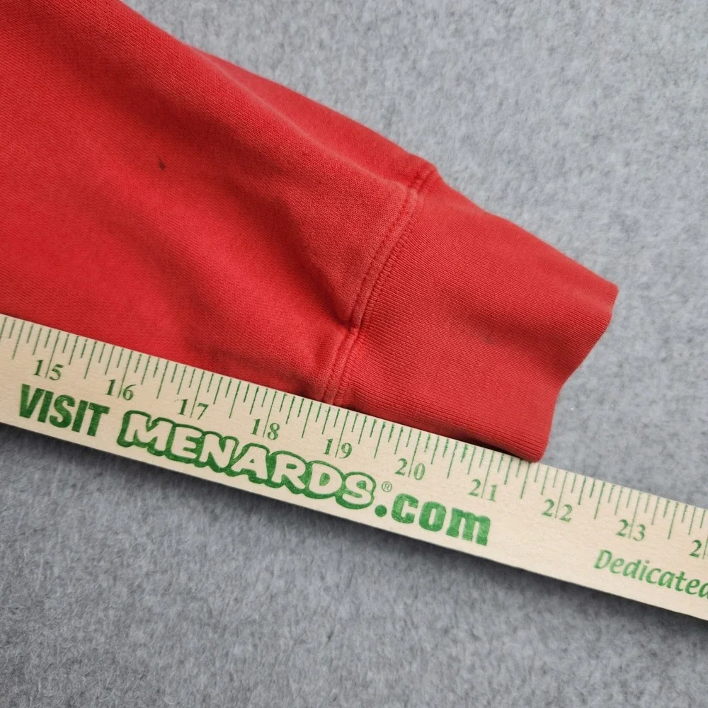 Levis Red Tab Hoodie Mens XL Red Graphic Fleece Lined Comfy Streetwear Pullover
